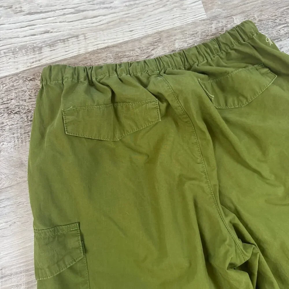 Pilcro Anthropologie Olive Cotton Cargo Pants Utility Jogger Small Gorpcore Y2K